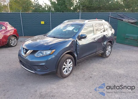 2014 Nissan Rogue Sv z USA, uszkodzony, nr VIN 5N1AT2MV1EC855904